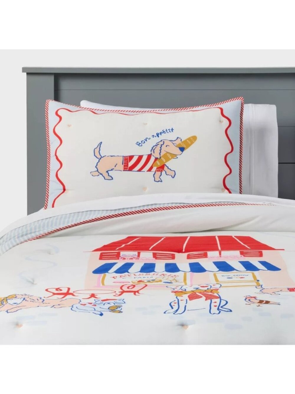 NEW Pillowfort Full/Queen Patisserie Scene Kids' Comforter Set
